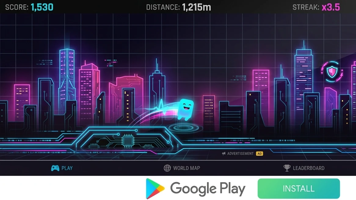 Swipe Surge Runner screenshot